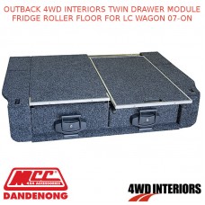 OUTBACK 4WD INTERIORS TWIN DRAWER MODULE FRIDGE ROLLER FLOOR FOR LC WAGON 07-ON